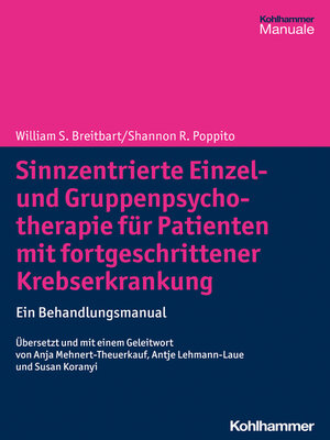 cover image of Sinnzentrierte Einzel- und Gruppenpsychotherapie für Patienten mit fortgeschrittener Krebserkrankung